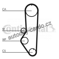 Sada rozvodového řemene CONTINENTAL CTAM CT690K1