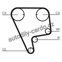 Sada rozvodového řemene CONTINENTAL CTAM CT773K1