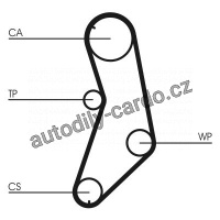 Sada rozvodového řemene CONTINENTAL CTAM CT745K1