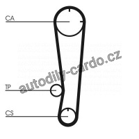 Sada rozvodového řemene CONTINENTAL CTAM CT738K2