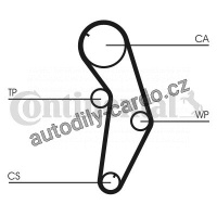 Sada rozvodového řemene CONTINENTAL CTAM CT841K1