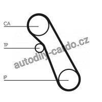 Sada rozvodového řemene s vodní pumpou CONTINENTAL CTAM CT983WP1