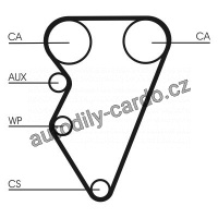 Sada rozvodového řemene s vodní pumpou CONTINENTAL CTAM CT708WP1