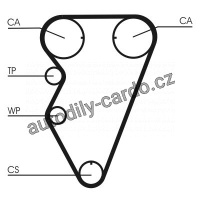 Sada rozvodového řemene CONTINENTAL CTAM CT974K1