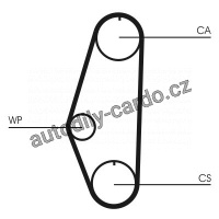 Sada rozvodového řemene s vodní pumpou CONTINENTAL CTAM CT629WP1