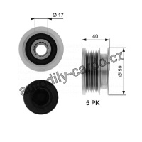 Alternátorová volnoběžka (předstihová spojka) GATES (GT OAP7074) - OPEL Alternátorová volnoběžka (předstihová spojka) GATES (GT OAP7074) - OPEL