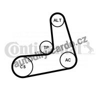 Sada drážkového řemene CONTINENTAL CTAM 6PK986K1