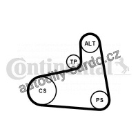 Sada drážkového řemene CONTINENTAL CTAM 6PK906K3