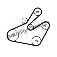 Sada drážkového řemene CONTINENTAL CTAM 6PK1468K1