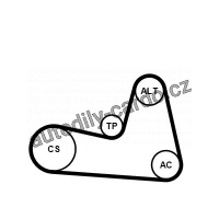 Sada drážkového řemene CONTINENTAL CTAM 6PK1200K2