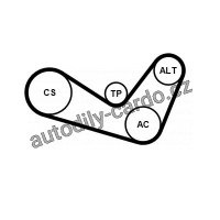 Sada drážkového řemene CONTINENTAL CTAM 6PK1050K1