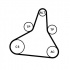 Sada drážkového řemene CONTINENTAL CTAM 6PK1020 EXTRA K1