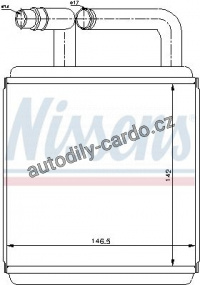 Výměník tepla NISSENS 77618