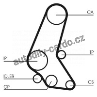 Rozvodový řemen CONTINENTAL CTAM CT748