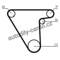 Rozvodový řemen CONTINENTAL CTAM CT833