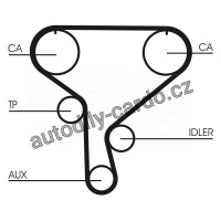 Rozvodový řemen CONTINENTAL CTAM CT1046