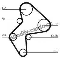 Rozvodový řemen CONTINENTAL CTAM CT772