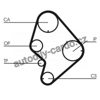 Rozvodový řemen CONTINENTAL CTAM CT723