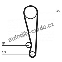 Rozvodový řemen CONTINENTAL CTAM CT1024
