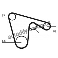 Rozvodový řemen CONTINENTAL CTAM CT970