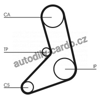 Rozvodový řemen CONTINENTAL CTAM CT542