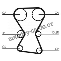Rozvodový řemen CONTINENTAL CTAM CT1000