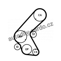 Rozvodový řemen CONTINENTAL CTAM CT1014