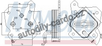 Chladič motorového oleje NISSENS 90790