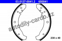 Sada brzdových čelistí ATE 03.0137-0041 (AT 650041) Sada brzdových čelistí ATE 03.0137-0041 (AT 650041)
