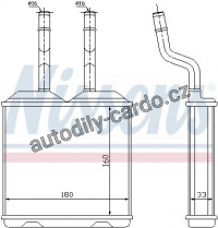 Výměník tepla NISSENS 72634