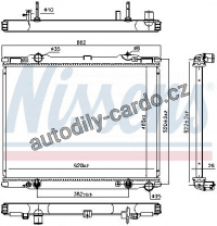 Chladič motoru NISSENS 66773