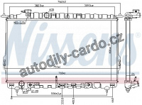 Chladič motoru NISSENS 67028