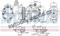 Kompresor klimatizace NISSENS 890323