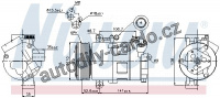 Kompresor klimatizace NISSENS 89307