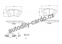 Sada brzdových destiček BREMBO P85186