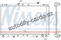 Chladič motoru NISSENS 64769A Chladič motoru NISSENS 64769A