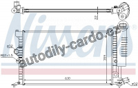 Chladič motoru NISSENS 63713A