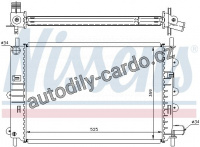 Chladič motoru NISSENS 62164A