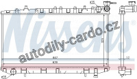 Chladič motoru NISSENS 62961 Chladič motoru NISSENS 62961