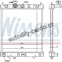 Chladič motoru NISSENS 62954