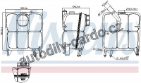 Vyrovnávací nádoba, chladicí kapalina NISSENS 996138