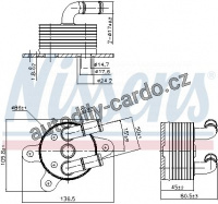 Chladič oleje automatické převodovky NISSENS 90842