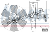 Ventilátor chladiče NISSENS 85679