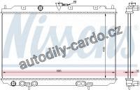 Chladič motoru NISSENS 68718
