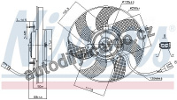 Ventilátor chladiče NISSENS 85680