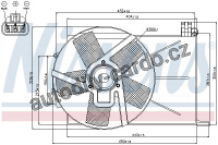 Ventilátor chladiče NISSENS 85193