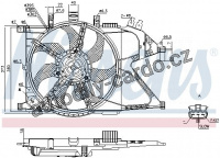Ventilátor chladiče NISSENS 85195