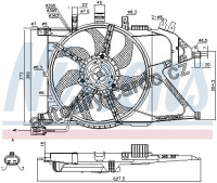 Ventilátor chladiče NISSENS 85196