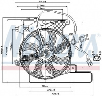 Ventilátor chladiče NISSENS 85202