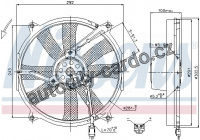 Ventilátor chladiče NISSENS 85701